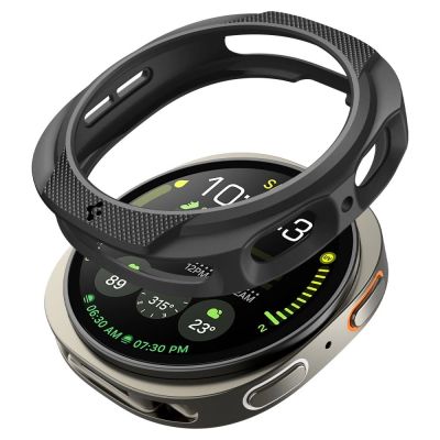 15. Etui Spigen Liquid Air na Samsung Galaxy Watch 8 40 mm - czarny mat