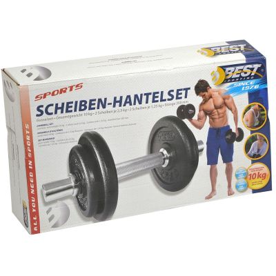 5. HANTLA ŻELIWNA 10 KG BEST SPORTING ŚR 30MM