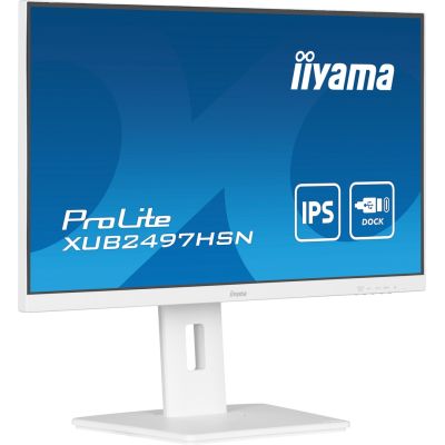 5. Monitor LCD 23,8" iiyama ProLite XUB2497HSN-W2 60,5cm 1920x1080px Full HD LED Biały