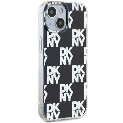 4. Etui DKNY IML Checkered Mono Pattern na iPhone 15 Plus / 14 Plus - czarne