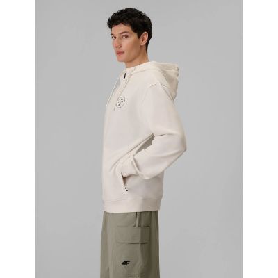 4. Bluza dresowa regular z kapturem męska 4F 4FRSS26TSWSM2978-11S