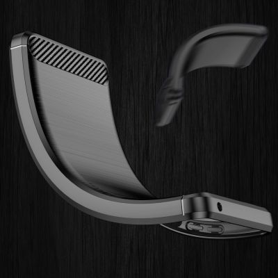 8. Carbon Case elastyczne etui pokrowiec Realme 9 Pro czarny