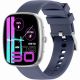 5. Smartwatch Męski GRAVITY GT18-6 Czarny Pasek Silikonowy + Granatowy Pasek
