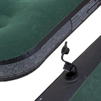 3. MATERAC FLOKOWANY 1-OSOBOWY ZIELONY 191x99x22CM 24643