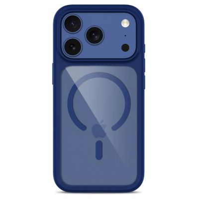 4. Etui Tech-Protect MagOne MagSafe CC + Szkło hartowane 2-Pack na iPhone 18 Pro Max / 17 Pro Max - przezroczysto-granatowe