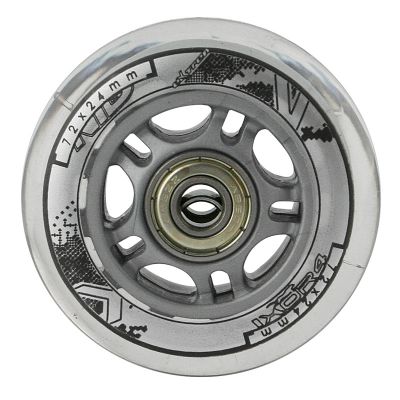 11. PU 72x24 82A PRZEZROCZYSTE (4 szt.) + ABEC-7 (8 szt.) ZESTAW NILS EXTREME