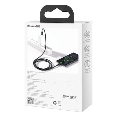 6. Baseus Superior kabel USB - USB Typ C 66 W (11 V / 6 A) Huawei SuperCharge SCP 2 m czarny (CATYS-A01)