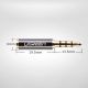 7. Ugreen adapter audio jack 3.5mm męski do jack 2.5mm żeński czarny (20502)