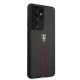 4. Etui Ferrari Off Track Leather Nylon Stripe na Samsung Galaxy S21 Ultra - czarne