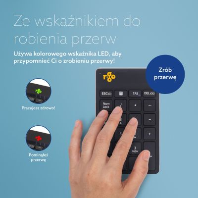 7. Klawiatura numeryczna R-Go Numpad Break czarna