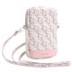 3. Torebka Guess Zip GCube Bottom Stripe na telefon - różowa