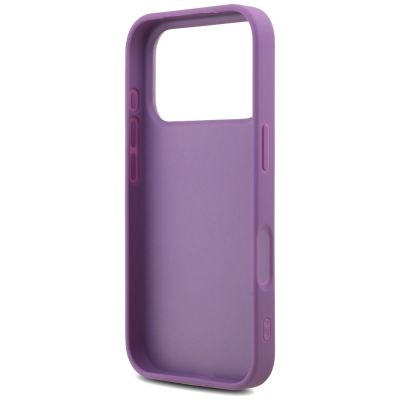7. Etui Guess Fixed Glitter Big 4G na iPhone 17 Pro - fioletowe