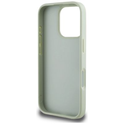 7. Etui Guess Grained Big 4G Logo Small Classic Logo na iPhone 16 Pro - zielone