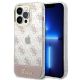Etui Guess 4G Pattern Script na iPhone 14 Pro - różowe