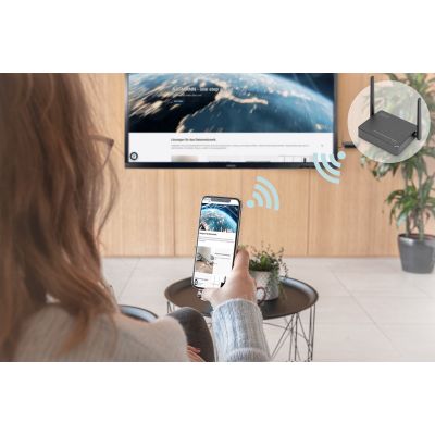 14. Przedłużacz/Extender HDMI system pracy zespołowej,bezprzewodowy 50m 4K 60Hz 5GHz (zestaw)