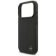 6. Etui Mercedes Leather Large Laurel Leave MagSafe na iPhone 17 Pro - czarne