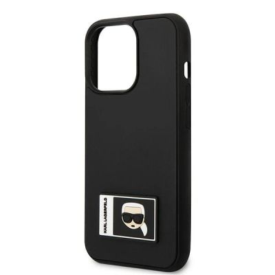 6. Etui Karl Lagerfeld Ikonik Patch na iPhone 13 Pro / iPhone 13 - czarne