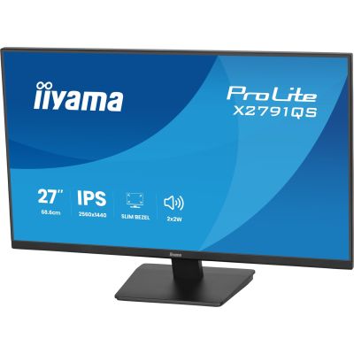 32. iiyama ProLite X2791QS-B1 monitor komputerowy 68,6 cm (27") 2560 x 1440 px Quad HD LED Czarny