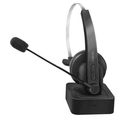 9. LogiLink BT0059 słuchawki/zestaw słuchawkowy Bezprzewodowy Opaska na głowę Biuro/centrum telefoniczne Bluetooth Podstawka do ładowania Czarny