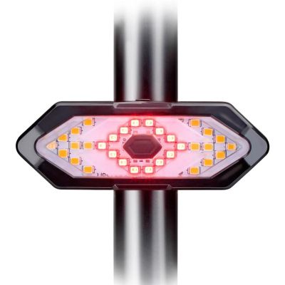 6. LAMPKA ROWEROWA TYŁ Z SYGNALIZATOREM LED ŁADOWANIE USB DUNLOP