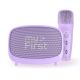 myFirst Voice 2 - zestaw do karaoke dla dzieci - mikrofon i głośnik bezprzewodowy z efektami modyfikacji dźwięku (purple)
