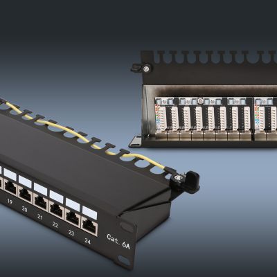 2. Extralink CAT6A STP | Patchpanel | 24 porty