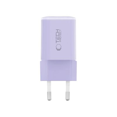 3. Ładowarka sieciowa Tech-Protect NCM33 PD 33W QC3.0 USB-C / USB-C - fioletowa