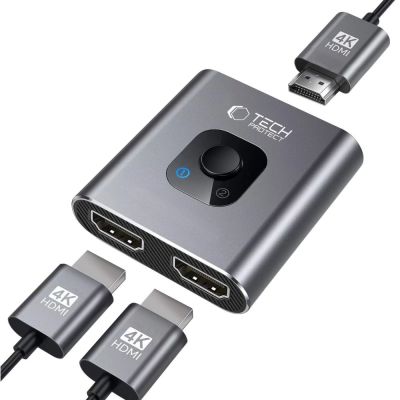 2. Adapter Tech-Protect HB07 HUB Adapter 2w1 HDMI 4K 60HZ - szary