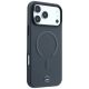 4. Etui Mercedes Leather 3D MagSafe do iPhone 18 Pro / 17 Pro - antracytowe