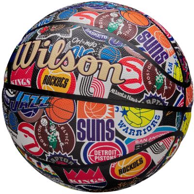 3. Piłka do koszykówki Wilson NBA All Team Retro Ball WZ4028501XB
