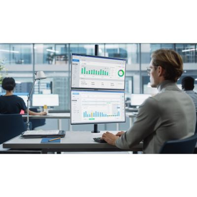 2. Ramię monitora Kensington do 32", 2TFT max.9kg, czarne Vertik