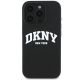 3. Etui DKNY Silicone White Printed Logo MagSafe na iPhone 16 Pro - czarne