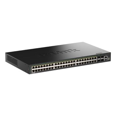 D-Link DGS-1530-52P/E przełącznik sieciowy Zarządzany L2 Gigabit Ethernet (10/100/1000) Obsługa PoE Czarny