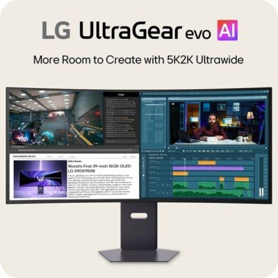6. LG 39GX950B-B monitor komputerowy 99,1 cm (39") 5120 x 2160 px 5K Ultra HD OLED Czarny