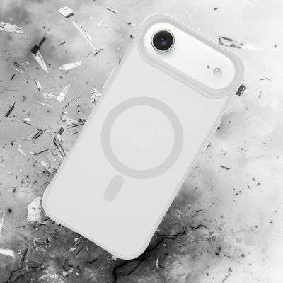 25. Etui 3mk Smoke MagCase na iPhone Air - białe-półprzezroczyste