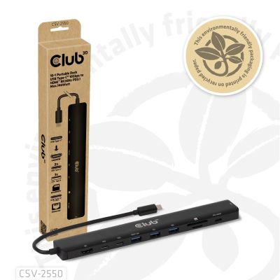 2. Stacja dokująca NB ACC 10w1 USB-C 140W CSV-2550 CLUB3D