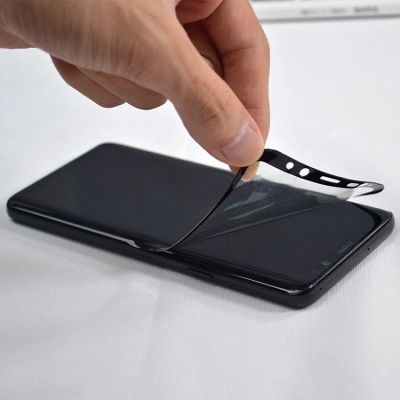 16. 3D Edge Nano Flexi Glass folia szklana szkło hartowane na cały ekran z ramką Samsung Galaxy S21+ 5G (S21 Plus 5G) czarny