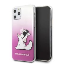 Etui Karl Lagerfeld Choupette Fun na iPhone 11 Pro Max - różowe