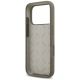7. Etui Guess Silicone Big 4G Script na iPhone 17 Pro - brązowe