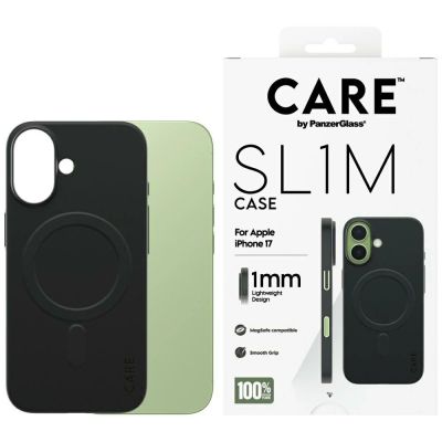 Etui CARE by PanzerGlass SL1M MagSafe na iPhone 17 - czarne