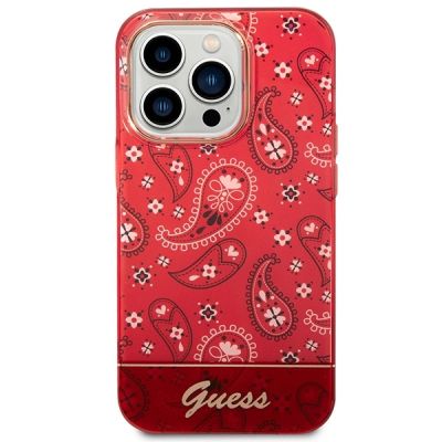 3. Etui Guess Bandana Paisley na iPhone 14 Pro 6,1" - czerwone
