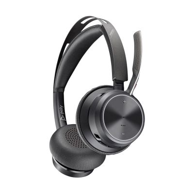 Zestaw słuchawkowy POLY Voyager Focus 2 USB-C-C z przejściówką USB-C/A i podst. ładującą