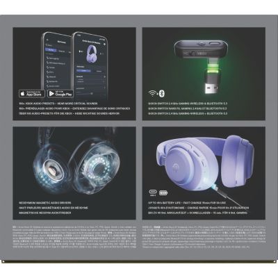 11. Słuchawki Steelseries Arctis Nova 3X Wireless for Xbox, Levander