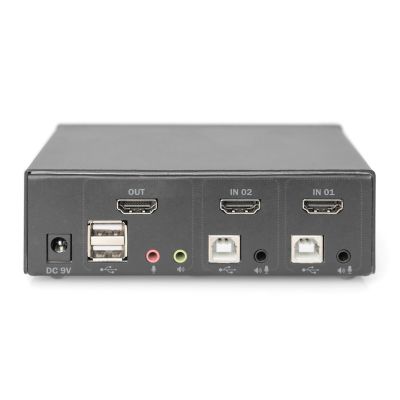 12. DIGITUS PRZEŁĄCZNIK KVM 2 PORTOWY HDMI, 4K 30HZ DS-12870