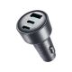 7. Ładowarka samochodowa Joyroom JR-CCN19 65W 2x USB-C + USB-A - ciemnoszara