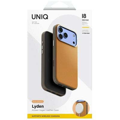 6. Etui UNIQ Lyden DS Magclick Charging na iPhone 18 Pro Max / 17 Pro Max - jasnopomarańczowe