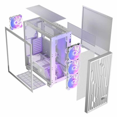 14. MODECOM OBUDOWA VOLCNO PERUN APEX ARGB MIDI WHITE