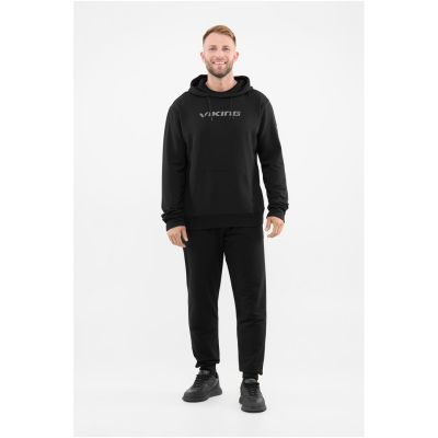 Bluza męska VIKING Team Wear Man Bamboo z kapturem czarna   XXL