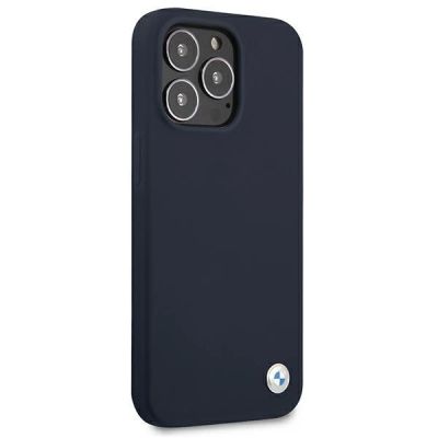 4. Etui BMW Silicone Signature na iPhone 13 / 13 Pro - granatowe