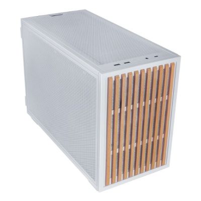8. Lian Li B4-mATX Wood Mini Tower Biały, Drewno